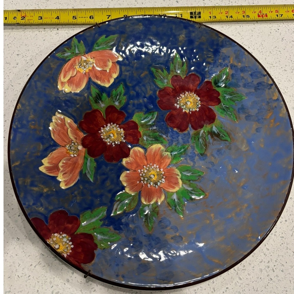 Royal‎ Doulton D6117 Floral Charger Plate Hand Painted 13.5 Inch English China